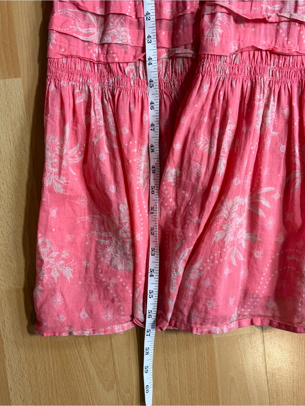 Free People Golden Hour Maxi Dress Coral Pink Floral Babydoll Beach Resort - Picture 15 of 15